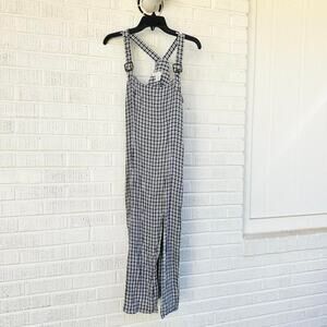Vintage 90s Compagnie Internationale Express Gingham Overall Dress